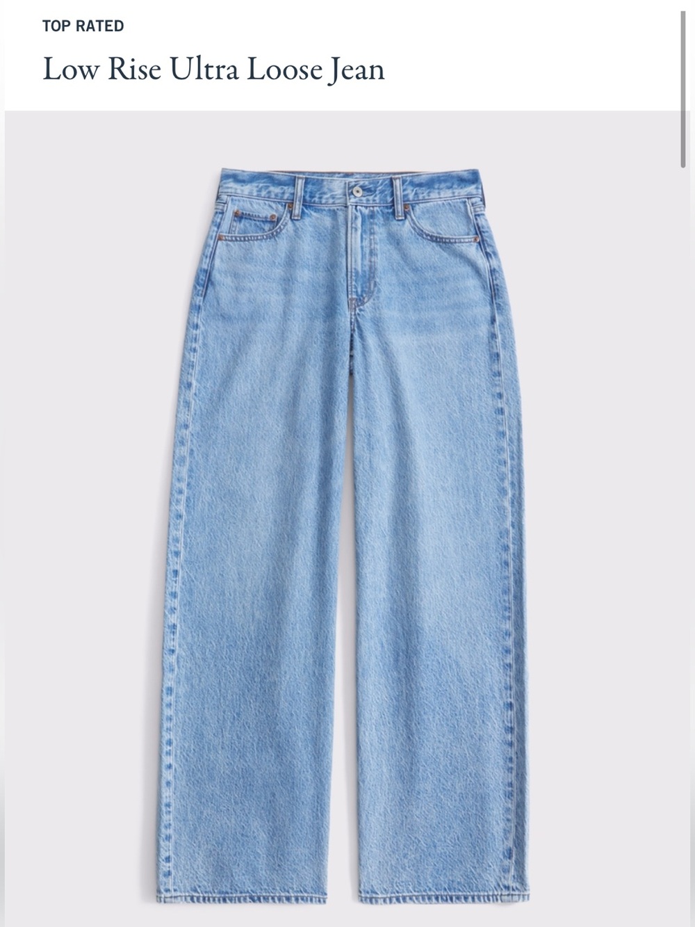 Abercrombie & Fitch Ultra Loose Low Rise Wide-Leg Jeans